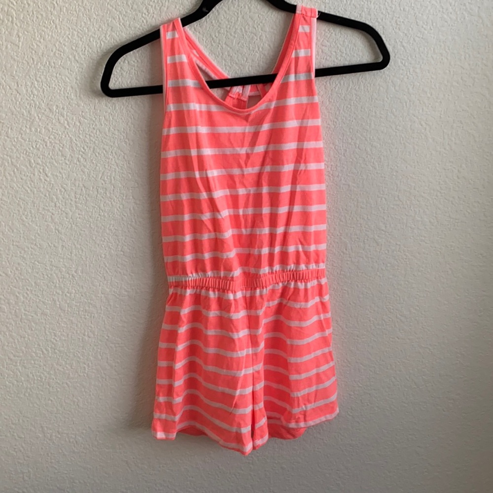 Girls striped romper